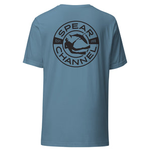 Mackie Medallion Tee - Steel Blue